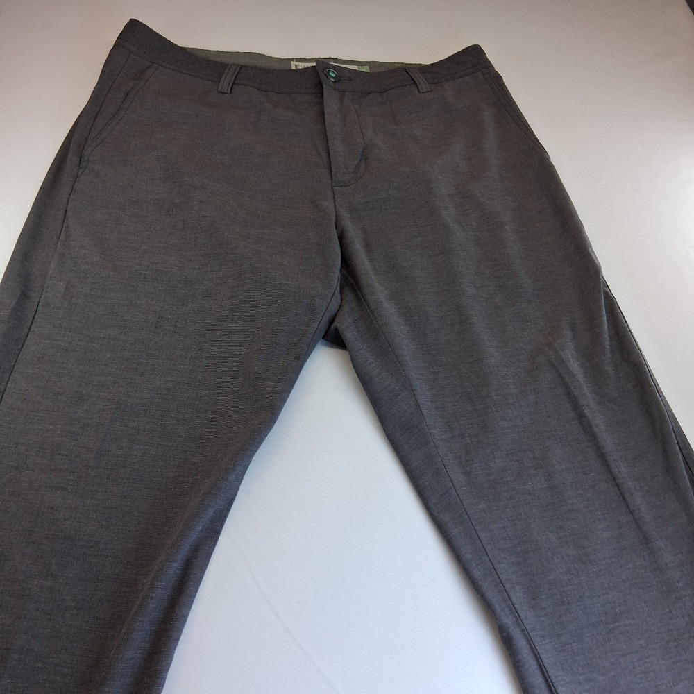 Linksoul Pants Mens 34 Gray Stretch Golf Activewear Straight Leg Casual